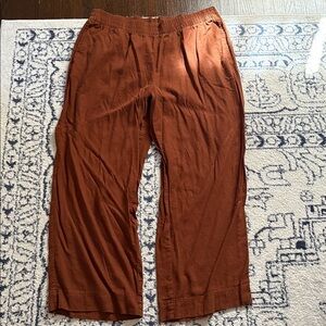 Old Navy Women's Wide Leg Pants in Rust